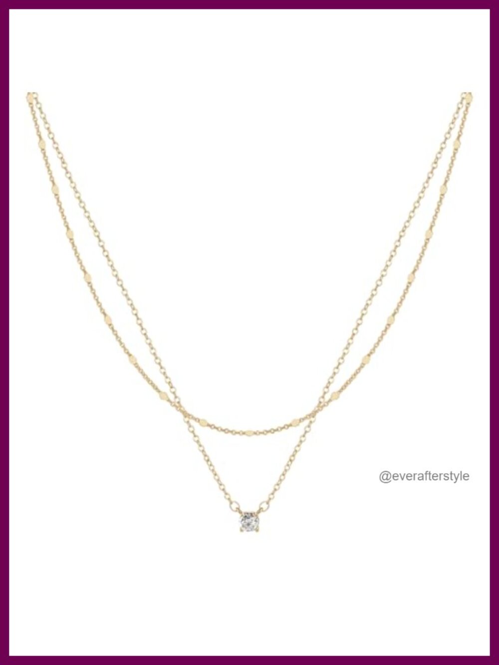 Double Layer CZ Choker Necklace Set